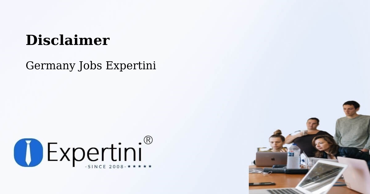 Disclaimer – Jena - Germany Jobs Expertini