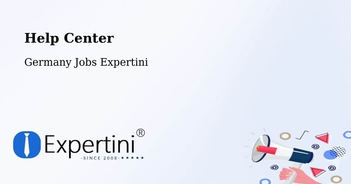 Help Center – Jena - Germany Jobs Expertini